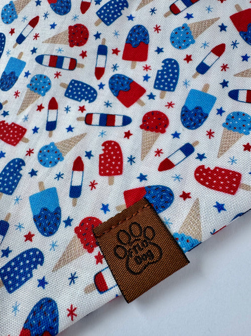 Pupsicle Parade - Scrunchie Contour Bandana