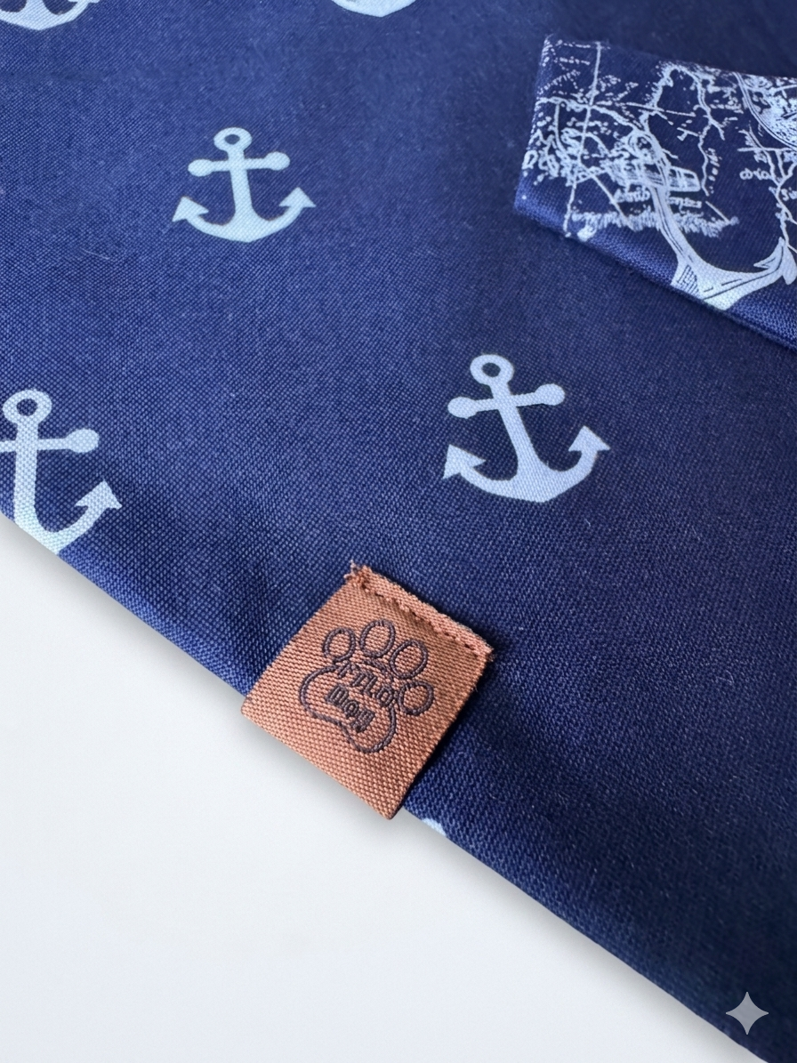Bone Voyage - Over the Collar Contour Bandana