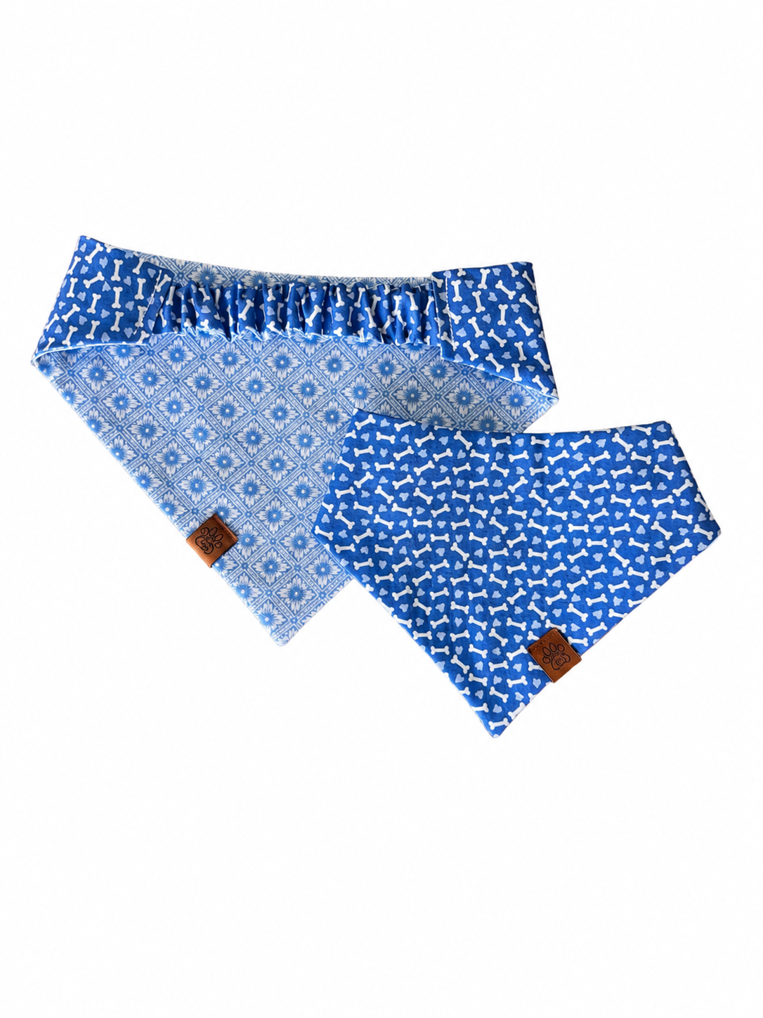 Bonetique Blue - Scrunchie Contour Bandana