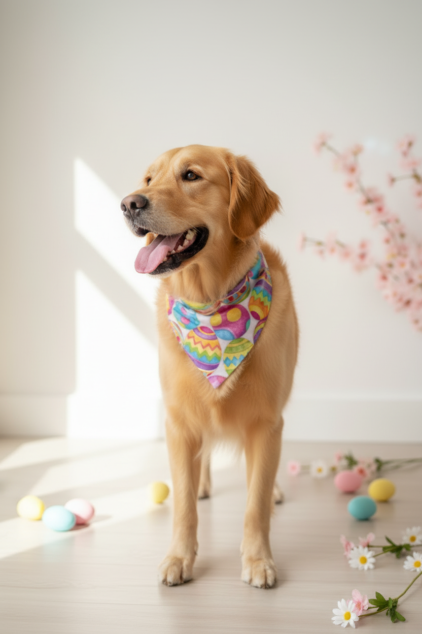 Egg Hunt Pup - Scrunchie Bandana Version 2.0