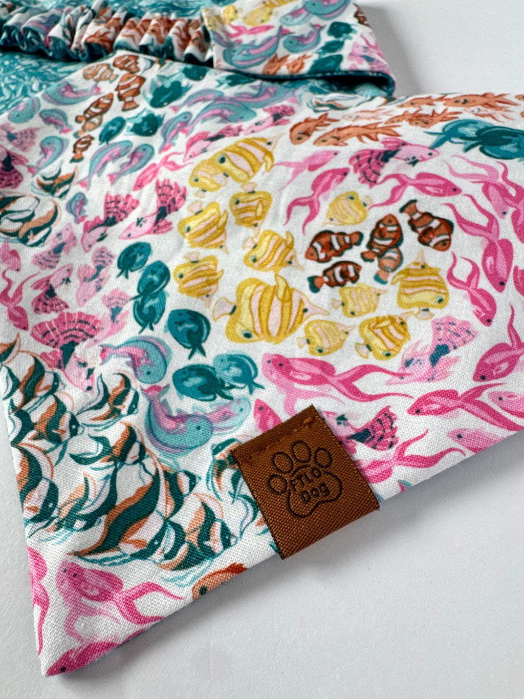 Ocean Mosaic - Scrunchie Contour Bandana