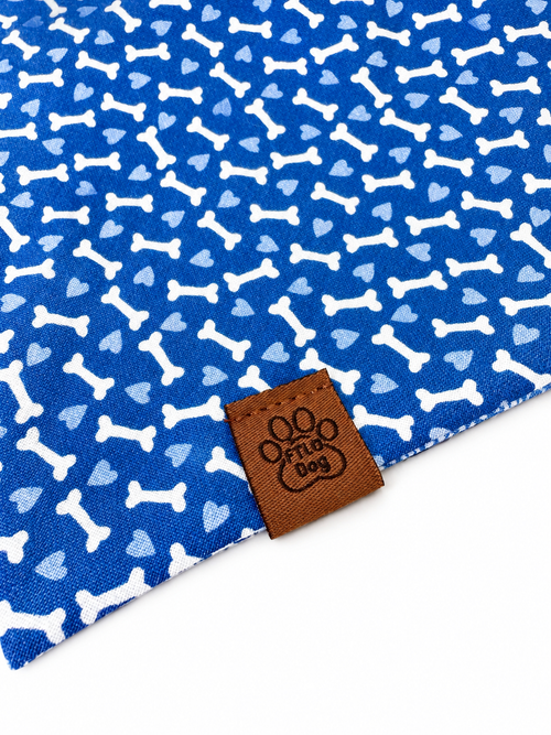 Bonetique Blue - Over the Collar Contour Bandana