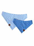 Bonetique Blue - Over the Collar Contour Bandana