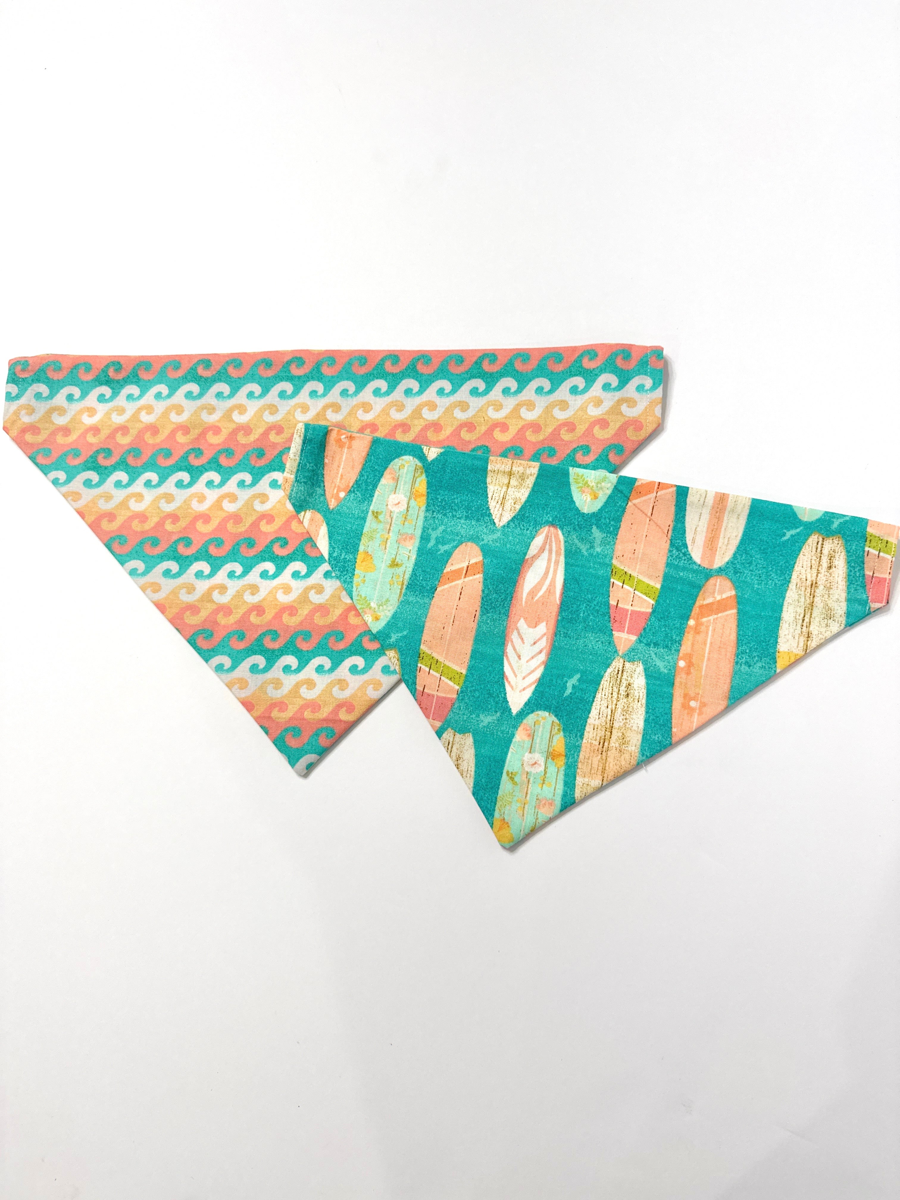 Surfs Up Pup - Over the Collar Bandana