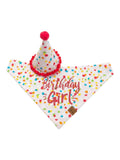 Birthday Girl Set - Over the Collar Bandana & Party Hat