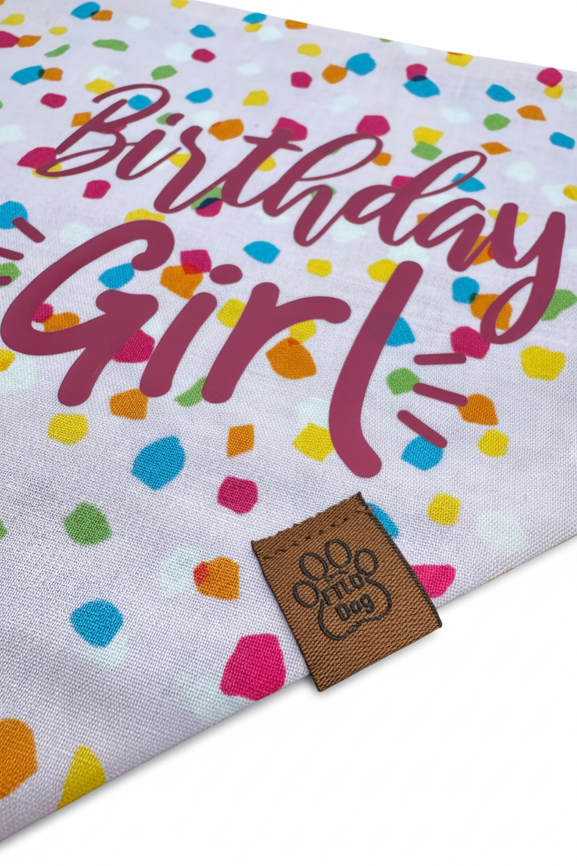 Birthday Girl Close-up White Background