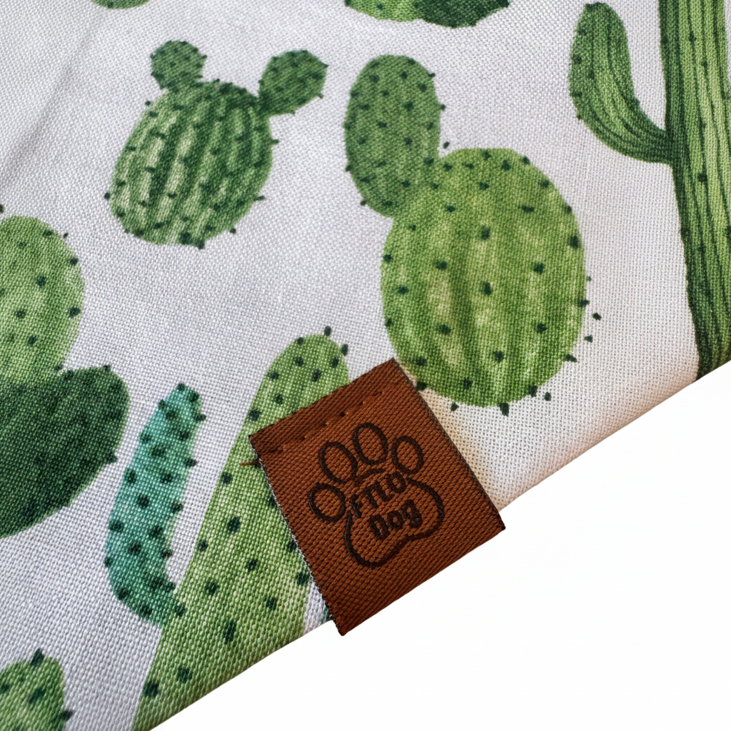 Cactus Print Bandana - White Background