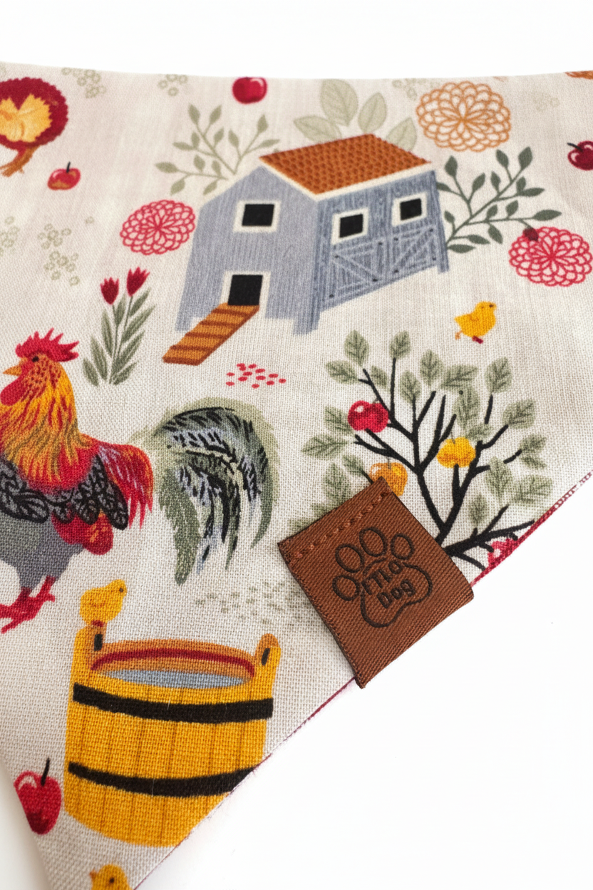 Farm Bandana White Background