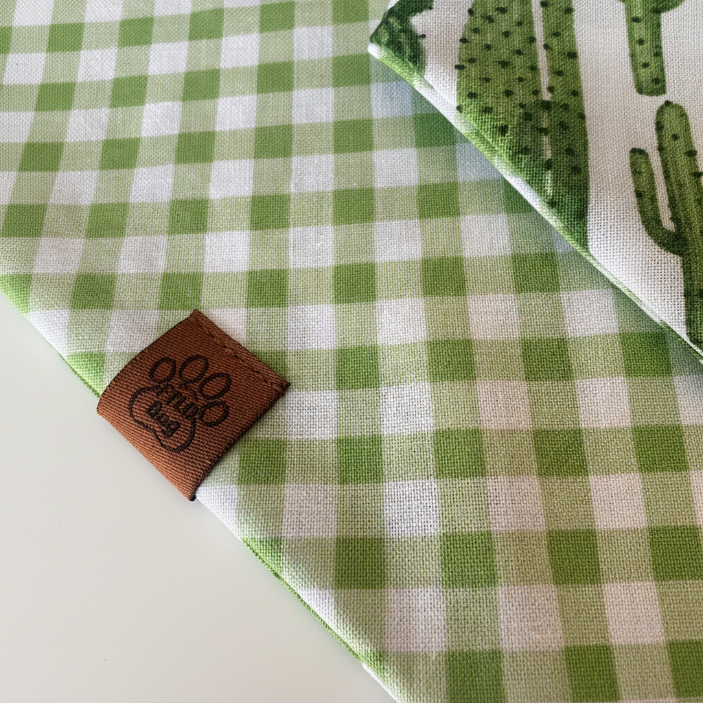 Gingham Bandana - White Background