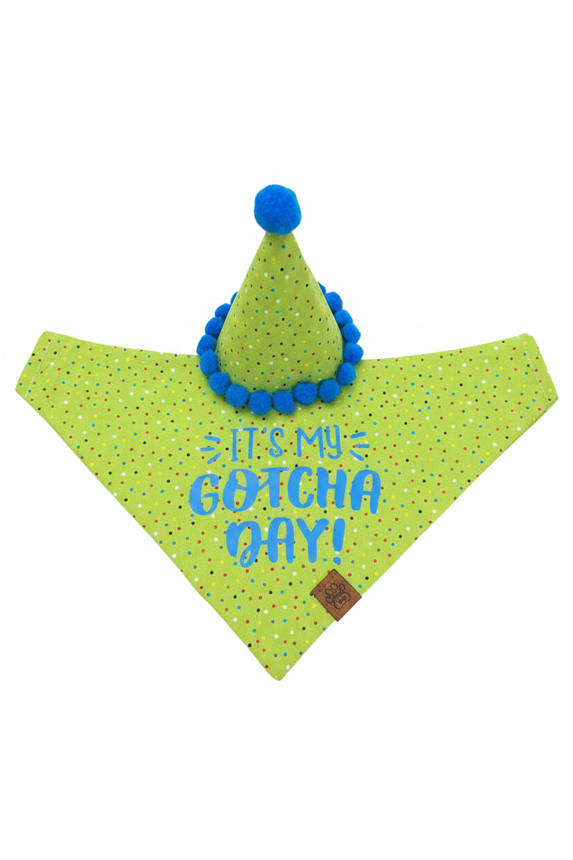 Gotcha Day Bandana - White Background