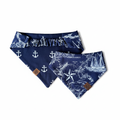 Nautical Dog Bandanas - White Background