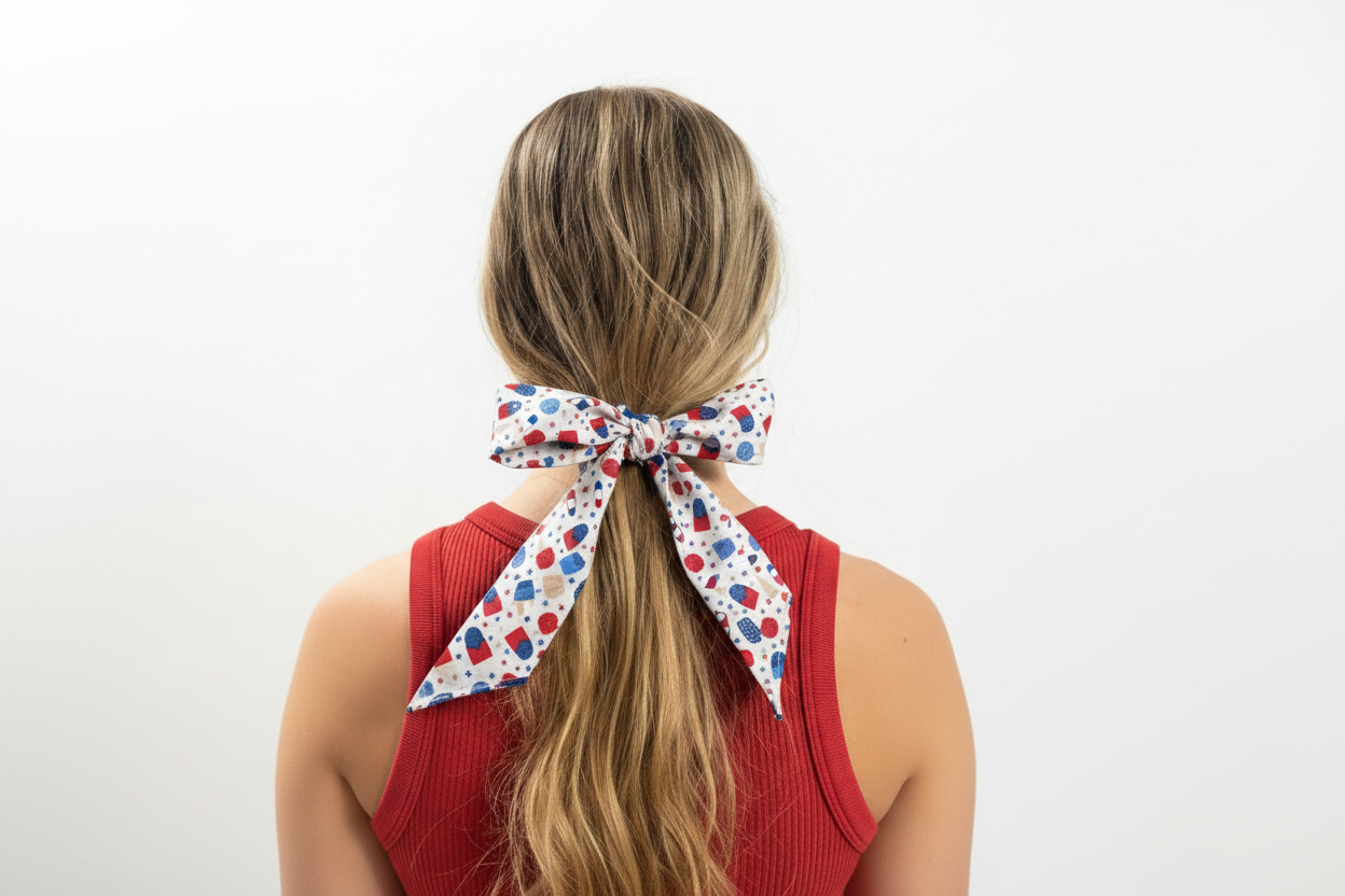 Popsicle Print Bow - Lifestyle