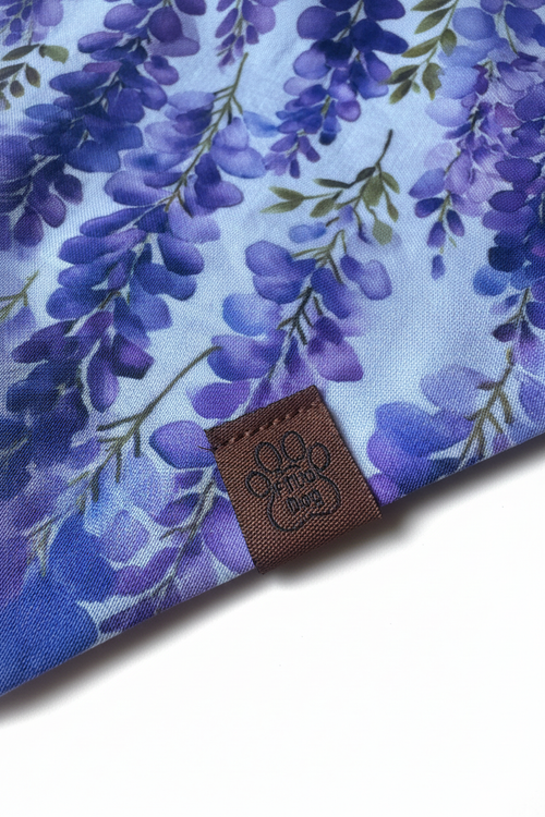 Wisteria Bandana White Background Only